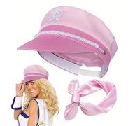 Chapeau de skipper de bateau - Chapeau de rose pour filles - Costume de fête, capitaine de bateau pour femme, petite amie, mère, fêtes à thème nautique