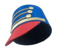 Chapeau de soldat de jouet, chapeau casse-noisette pour adultes | Chapeau de casse-noisette, jouet de bague de Majorette de bande de musique, jouet de cosplay de festival unique chapeau de