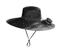 Chapeau De Soleil À Large Bord Avec 2 Ventilateurs Solaires - Chapeau De Pêche À Large Bord Équipé De 2 Ventilateurs Solaires | Avec Protection UV Pour Randonnée Pêche Plage Voyage Agriculture