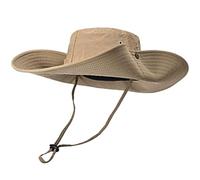 Chapeau de soleil à large bord, unisexe avec mentonnière réglable, protection contre la lumière du soleil, chapeau de pêche respirant pour les voyages et les activités de plein air