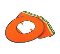 Chapeau de soleil avec cape conçu pour les travailleurs du bâtiment en plein air avec éléments de sécurité réfléchissants et ajustement confortable (orange)