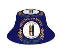Chapeau de soleil avec drapeau de l'État du Kentucky - Pour le sport, les voyages, la randonnée, la course à pied, la pêche - Noir
