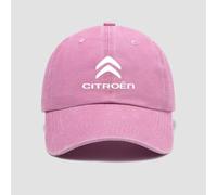 Chapeau de Soleil avec Logo de Voiture pour Citroen DS3/DS3 Racing/DS3 Cabrio/DS4/DS5/DS3 Crossback/DS 4S/DS 5LS, Ajustable Les Sports de Plein air Hommes et Femmes Accessoire Mode,Pink