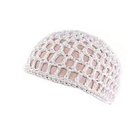 chapeau de soleil Bonnet chapeaux for femmes maille filet à cheveux Crochet casquette doux Snood filet à cheveux Crochet bonnet de nuit cheveux longs soin casquette couverture chapeau ( Color : Weiß ,