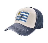 Chapeau de Soleil Confortable,Lavé et Ajustable,aux Couleurs du Drapeau Uruguayen,pour Hommes et Femmes,pour La Course à Pied et Les Loisirs Quotidiens. Léger,Résistant et Confortable. Navy Blue