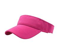 Chapeau de soleil décontracté pour femme - Visière - Visière - Anti-soleil - Respirant - Léger - Pour la plage et la randonnée, Rose, taille unique