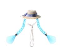Chapeau de soleil décoratif pour oiseaux et petits animaux de compagnie - Paille douce pour un port confortable lors des fêtes, perruches - Accessoire de fête