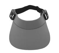 Chapeau de Soleil Détachable avec Haut-parleur Bluetooth de Type pour la Course en Plein Air, Bande élastique Réglable pour Hommes et Femmes (GREY) (GREY)