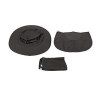 Chapeau de soleil d'été à séchage rapide, Protection solaire contre les UV, grand couvre-visage, pour l'alpinisme, la pêche sportive (Gris foncé)