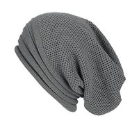 Chapeau de soleil d'été pour femme - En maille filet - Pour l'été - Anti-plage - Respirant - Léger - Pour accessoires de plage - Pour l'extérieur, gris, taille unique