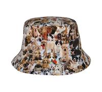 Chapeau de soleil d'extérieur avec rabat pour la pêche à large bord Motif chiens