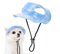 Chapeau De Soleil du Chien | Animal D'été avec Trous d'oreille Chapeaux Protection Visor Cap Bucket Hatt Dogg d'oreille, Pêche À Large Bord, UV pour Les Animaux Compagnie, Activités Plein Air