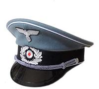 Chapeau de soleil en laine pour officier d'infanterie de la Seconde Guerre mondiale, armée allemande, accessoire de cinéma, fête L