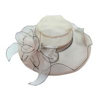 Chapeau de soleil en maille pour femme avec chapeau de soleil arc-en-ciel, Rose, taille unique