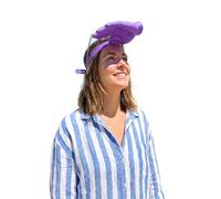 Chapeau de Soleil en Paille Ultra Mini Petit Chapeau Rigolo Accessoire de Plage léger et Compact pour enterrements