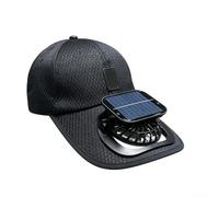 Chapeau de soleil en polyester respirant avec écran solaire intégré - Pour l'été, la plage, la pêche (gris foncé)