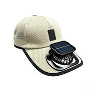 Chapeau de soleil en polyester respirant avec écran solaire intégré - Pour l'été, la plage, la pêche (kaki)