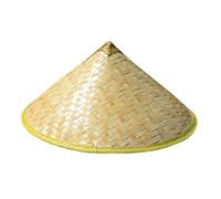Chapeau de soleil oriental chinois, accessoires de danse, tissés à la main, paille de riz, tourisme, chapeau de pluie pour paysans, pêche, jaune, asiatique, fait à la main, chapeau d'église, (beige