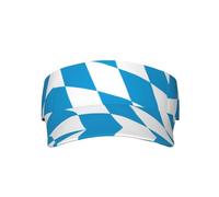 Chapeau de soleil pour adulte avec motif drapeau bavarois - Sans rembourrage - Sans effet sur la coiffure - 100 % polyester - Noir