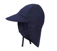 Chapeau de Soleil pour Bébé avec Protection du Cou Casquette de Visière Respirant Séchage Rapide avec Jugulaire, Anti-UV pour Enfant Été Plage Natation Pêche Voyage