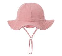 Chapeau de Soleil pour Bébé, Unisexe en Pliable Protection Anti-UV Solaire Plage Chapeaux de Soleil avec mentonnière ajustable pour 3-12 mois (C)