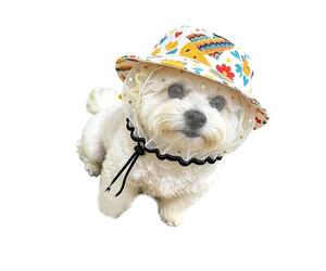 Chapeau de Soleil pour Chien avec Filet sur Le Devant pour la défense et Fonction Anti-Mastication, Parfait pour Les activités de Plein air