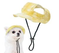 Chapeau de soleil pour chien, chapeau de pêcheur pour chat - Visière de chiot pour chapeau de pêcheur | Chapeau de pêche d'été avec trous pour les oreilles, chapeau à large bord avec visière règle