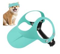 Chapeau de soleil pour chiens - Protection solaire - Casquette de plage réglable avec trou pour les oreilles - Chapelle réglable avec trou d'oreille - Accessoires pour animaux de compagnie - Respirant