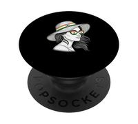 Chapeau de Soleil pour Femme avec Drapeau Indien PopSockets PopGrip Adhésif