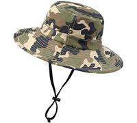 Chapeau de soleil pour garçon - Camouflage - Casquette de pêcheur pliable, Camouflage vert kaki, 7-14 ans