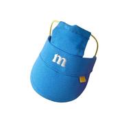 Chapeau de soleil réglable pour animal domestique avec lettre brodée - Respirante - Baseball - Pour chiens et chats - Pour promener et photographier en plein air