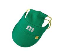 Chapeau de soleil réglable pour animal domestique avec lettre brodée - Respirante - Baseball - Pour chiens et chats - Pour promener et photographier en plein air