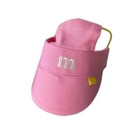Chapeau de soleil réglable pour animal domestique avec lettre brodée - Respirante - Pour chiens et chats - Pour promener et photographier en plein air
