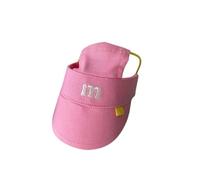 Chapeau de soleil réglable pour animal domestique avec lettre brodée - Respirante - Pour chiens et chats - Pour promener et photographier en plein air