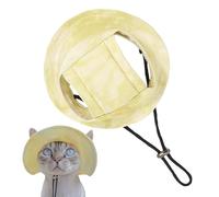 Chapeau de soleil réglable pour animal domestique avec trous pour les oreilles, protection solaire pour petit chiot, chaton, sport de plein air, marche, parc, plage, randonnée