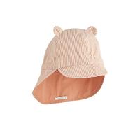 Chapeau de soleil réversible bébé Gorm Stripe Tuscany rose Sandy 0-3 mois