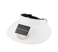 Chapeau de soleil solaire portable pour homme et femme avec ventilateur - 3 vitesses - Ncb366 (A, taille unique)