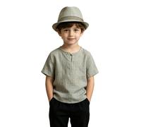 Chapeau de soleil style jazz pour enfant, Modèle décontracté couleur unie polyvalente, Pour la plage et les sorties quotidiennes, Adapté printemps et automne, Parfait pour les tenues décontractées
