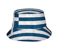 Chapeau de soleil tendance pour adulte avec drapeau grec pour homme et femme, respirant, pliable, convient pour le camping, la plage, et toutes les activités de plein air. Noir