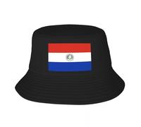 Chapeau de Soleil Unisexe Drapeau personnalisé du Paraguay Bob Hat pour Hommes Femmes imprimé été Voyage Plage extérieur Camping Cap Cadeau