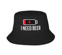 Chapeau de Soleil Unisexe personnalisé j’AI Besoin de bière bob Chapeau pour Les Hommes Femmes Imprimer été Voyage Plage extérieur Camping Casquette Cadeau