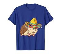 Chapeau de Sombrero Mexicain Hérisson Cinco De Mayo T-Shirt, Homme, Bleu Royal, M
