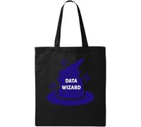 Chapeau de sorcier de données, mathématiques, statistiques, logo, naturel, écologique, en coton, noir, Noir , Taille unique