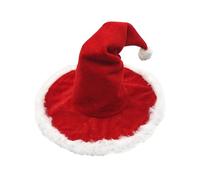 Chapeau de sorcière - 1 Chapeaux de sorcières rouges de Noël en polyester, chapeau magique | Holiday Haț - Idéal pour les amoureux des chapeaux rouges, cet accessoire est un incontournable toute céléb
