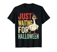 Chapeau de sorcière Amusant en Forme de Canard Qui Attend Halloween T-Shirt