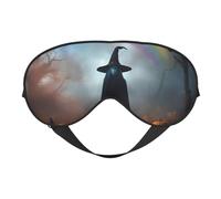 Chapeau de sorcière arc-en-ciel pour Halloween, fantôme, araignées, fonction imprimé, masque confortable, sangle réglable, sieste, voyage, camping, yoga, détente