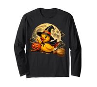 Chapeau de sorcière Canard en Caoutchouc Jack O Lantern Moon Balai Manche Longue