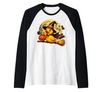 Chapeau de sorcière Canard en Caoutchouc Jack O Lantern Moon Balai Manche Raglan