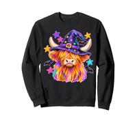 Chapeau de sorcière coloré avec Chauve-Souris pour Halloween Sweatshirt
