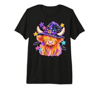 Chapeau de sorcière coloré avec Chauve-Souris pour Halloween T-Shirt Haut de Gamme